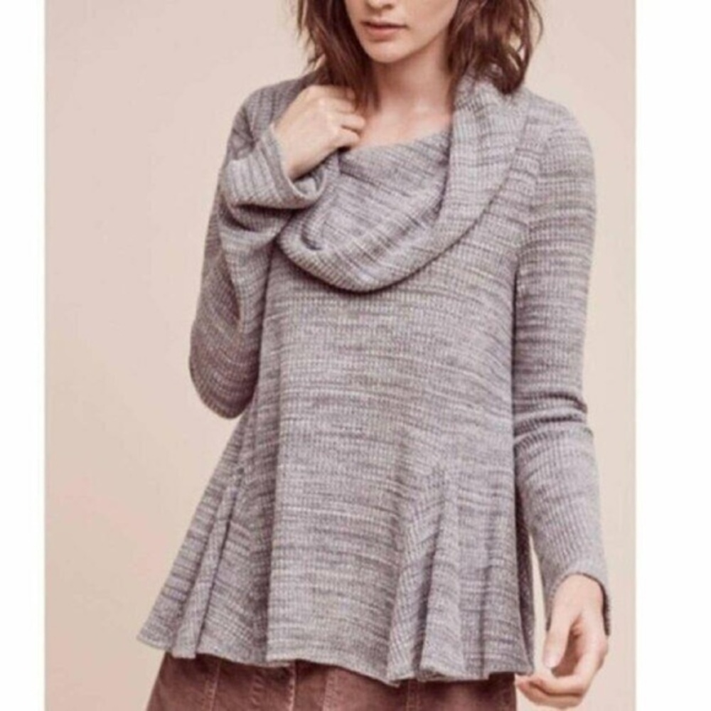 Postmark Anthropologie Maurisa Cowl Neck Top